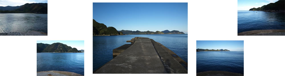 波当津海岸波止全体